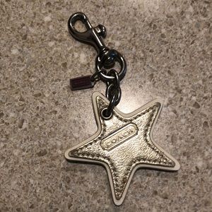 Coach Metallic Star Keychain